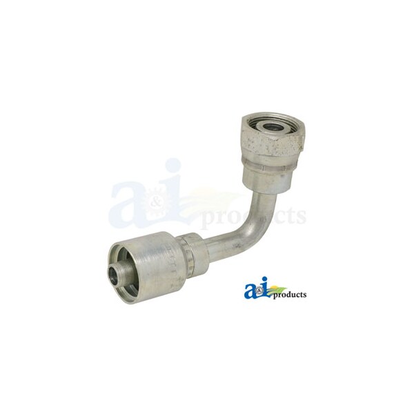 Din Light 24 degree Seat 90 degree Female Swivel O-Ring 5" x4" x2"